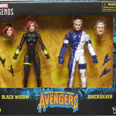 BLACK WIDOW & QUICKSILVER PACK 2 FIGURAS 15 CM AVENGERS: THE CROSSING